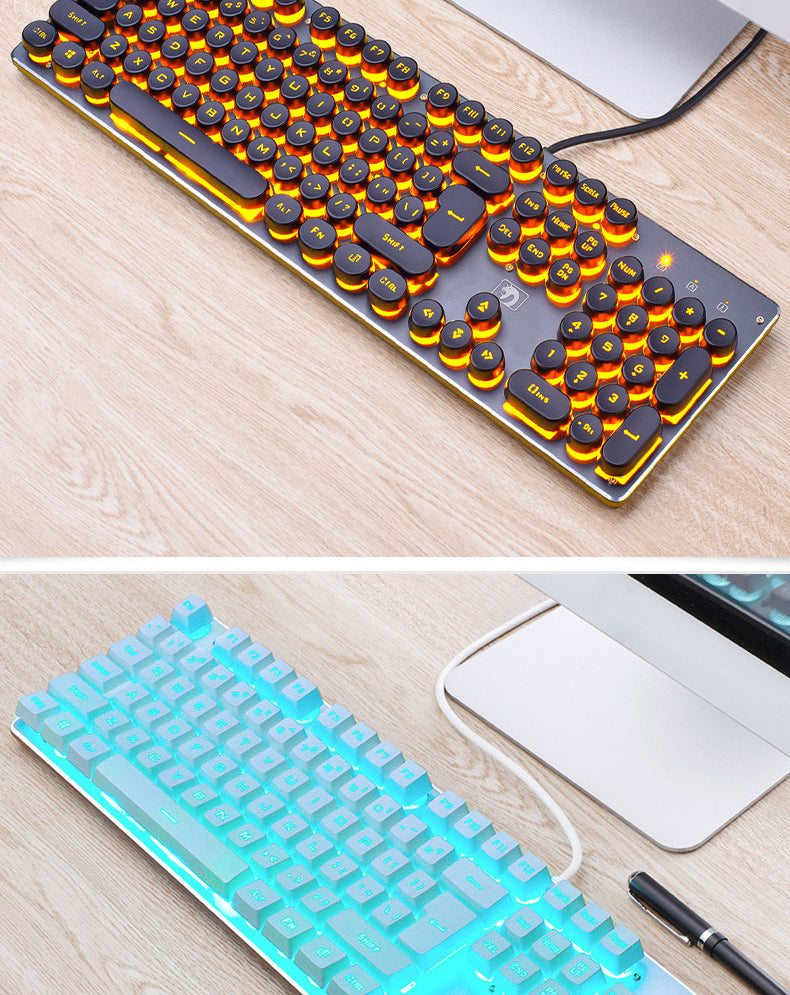 Wired Gaming Retro Luminous Keyboard